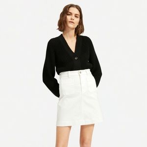 EVERLANE patch pocket skirt, bone size 2